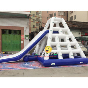 Parque Acuático Inflable con Tobogán Triangular, <span class=keywords><strong>Torre</strong></span> <span class=keywords><strong>de</strong></span> Escalada, <span class=keywords><strong>Torre</strong></span> <span class=keywords><strong>de</strong></span> Salto Flotante, Uso Residencial, Material <span class=keywords><strong>de</strong></span> PVC - Product Image 3