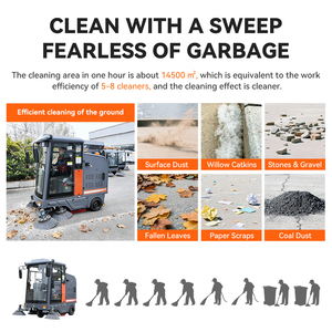 Meilleur <span class=keywords><strong>prix</strong></span> pour un équipement de nettoyage de rue à batterie 48V, aspirateur pour propriétés commerciales et parkings de centres commerciaux - Product Image 2