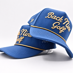 Gorra de Golf de Cinco Paneles con Perforaciones Láser, Logotipo Bordado en 3D, Personalizable, Transpirable, de Secado Rápido, Deportiva, Unisex, Impermeable - Product Image 6
