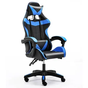 Chaise de jeu inclinable ergonomique Baroni Home, réglable en hauteur, avec support lombaire, dossier rembourré et repose-pieds extensible - Product Image 1