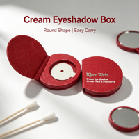 Boîte de palette de maquillage personnalisée écologique avec miroir intégré, compartiments multiples, emballage en carton pour fards à paupières et cosmétiques