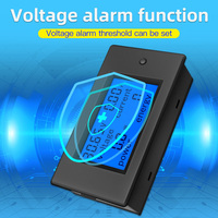 Medidor de Potencia CC de Alta Precisión PZEM-051, 50A 100V, con Derivación USB - Pantalla Digital de Voltaje, Corriente, Vatios, Energía kWh, Montaje en Panel
