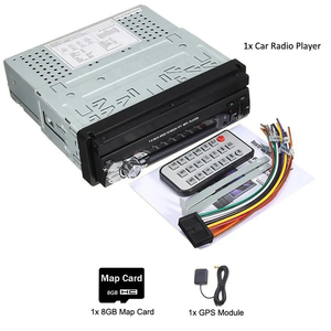 Radio de coche 1din autorradio navegación GPS pantalla táctil retráctil FM USB SD + 8 IR cámara de visión trasera BT estéreo 7 "DC 12V <span class=keywords><strong>Abarth</strong></span> - Product Image 6