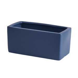 Vasi di <span class=keywords><strong>piante</strong></span> succulente quadrati rettangolari in ceramica per interni fioriera vaso di <span class=keywords><strong>fiori</strong></span> <span class=keywords><strong>cactus</strong></span> <span class=keywords><strong>con</strong></span> vassoio per <span class=keywords><strong>piante</strong></span> verdi OEM - Product Image 6