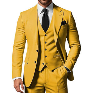 3-delige Slim-Fit Smokingspak Voor Heren Voor Bruiloften En Feestjes Voor Grote Maten Voor Volwassenen - Product Image 1