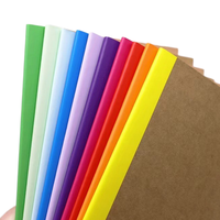 Cuadernos de composición A5 con cubierta de papel kraft, 30 hojas rayadas, con espalda arcoíris, para estudiantes y oficina.