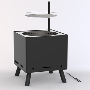 Novedad 2026: <span class=keywords><strong>Chimenea</strong></span> de leña de <span class=keywords><strong>doble</strong></span> <span class=keywords><strong>cara</strong></span> para patio trasero con altura ajustable, estufa de camping de acero al carbono de larga duración - Product Image 3