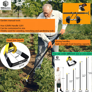 2026 Hachette de jardin réglable à boucle d'étrier, hachette <span class=keywords><strong>oscillante</strong></span>, idéale pour les mauvaises herbes dans les jardins potagers - Product Image 2