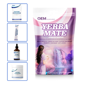 โรงงาน OEM ผลิตผงชาเยอร์บา มาเต้ แบบสำเร็จรูปโดยตรง บรรจุภัณฑ์แบบกำหนดเอง ออกแบบฉลากได้หลากหลาย ปริมาณขั้นต่ำในการสั่งซื้อที่ยืดหยุ่นสำหรับลูกค้าแบรนด์ - Product Image 1