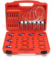 Jeu d'adaptateurs pour injecteur de diagnostic diesel Cylindre de test de débit Adaptateur à rampe commune Testeur de compteur de carburant Ensemble d'outils Compteur