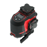 Niveau laser à lignes croisées vertes à haute visibilité Niveau laser 4D intérieur robuste à 16 lignes avec système d'angle numérique