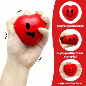 Promotional Customized Relief Heart Shaped Stress Soft Pu Foam Anti-Stress Ball Gift - Product Image 4