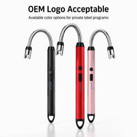 Briquet électrique USB multifonctionnel rechargeable sans flamme en métal pour bougies, idéal pour les fêtes - Vente en gros sur mesure