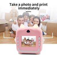 Mini appareil photo instantané pour enfants avec résolution vidéo 1080P, capteur CMOS, fonctions MP3 et filtres supplémentaires