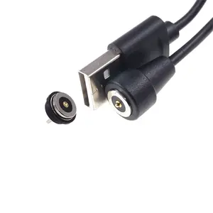 Fornitura di fabbrica cavo USB magnetico connettore circolare da 8.5mm di diametro Pad impermeabile connettore magnetico rotondo Pogo Pin