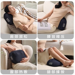 Masseur de cou rechargeable de marque [Nom de la marque] avec compresse chaude et massage par pétrissage pour le cou, la taille et le dos - Product Image 2