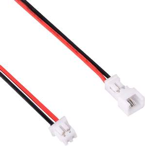 30 Paia di Connettori Micro Maschio-Femmina a <span class=keywords><strong>2</strong></span> Pin da 1,25mm con Cavo in Rame Rosso e Nero da 80mm IP67 per Macchine Elettroniche - Product Image 4