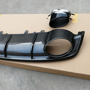 Difusor Trasero <span class=keywords><strong>RS7</strong></span> 2016 <span class=keywords><strong>2017</strong></span> 2018 con Tubo de Escape, Material de Fibra de Carbono PP para <span class=keywords><strong>Audi</strong></span> A7, Difusor Trasero 2016-2018 - Product Image 4