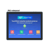12 15 17 19 Inch Android All-in-One Industrial Panel PC 2000Nits IP65 LCD HMI Layar Sentuh RS485 RS232 Tersedia di Stok