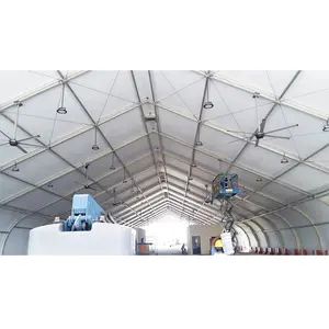 Church Ceiling DC AC Axial Flow Metal Industrial Ceiling Big Ass Hvls Diameter 10ft Circulation Hvls Fan For Greenhouse