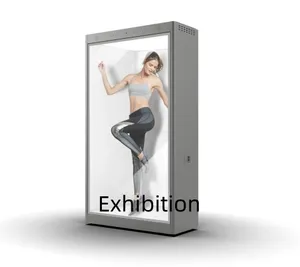 43inch Transparent LCD Display Cabienit Advertising 3D Visual Box Support Customized Multiple System