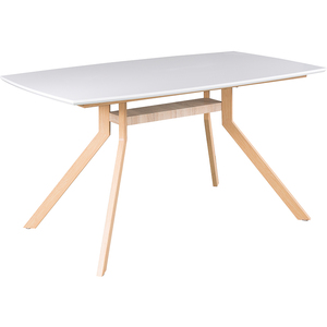 Bàn ăn đơn giản hiện đại bàn ăn gia đình nhỏ Bắc Âu thiết kế gỗ hình chữ nhật với chân kim loại - Product Image 6