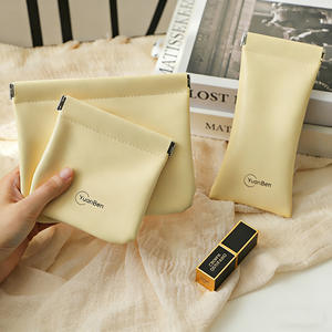 Sac cosmétique YuanBen, petit organiseur multifonction en PU pour le voyage, le maquillage et les câbles, avec fermeture à clip à ressort - Product Image 3