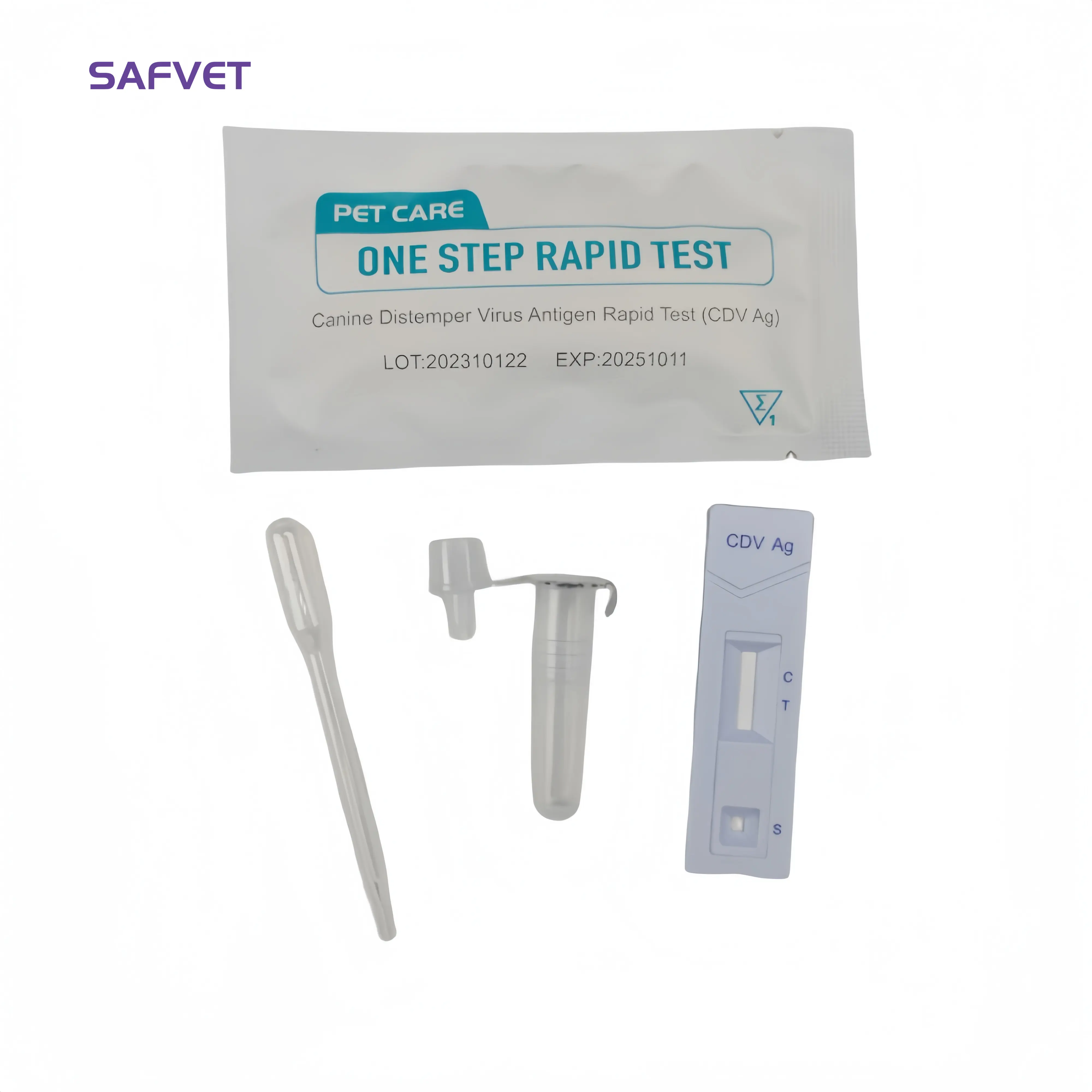 Controllo rapido cane cimurro antigene CDV ag Kit Test rapido strumento per Test veterinario