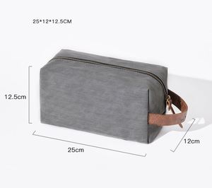 <b>Men'S</b> <b>Toiletry</b> <b>Bag</b> Large Capacity Custom Logo Wholesale Luxury Cosmetics <b>Bag</b> <b>Man</b> Designer Pu Organizer With Handle <b>for</b> Travel - Product Image 3