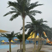 Big Fake Palm Tree Indoor Hall Außen pool Coastal Ornamental Decor Grüner Kunststoff Große künstliche Pflanze Kokospalme