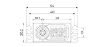 Moteur numérique sans noyau Savox Servo SA-1258TG PLUS 12kg 0.08s avec engrenage en titane pour moteurs turbojet