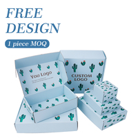 Kunden spezifisches Design Biologisch abbaubare Kleidung Rock Unterwäsche Verpackungs box Karton Versand Wellpappe Mailer Geschenk verpackungs boxen