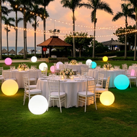 Lumière LED sphérique moderne IP65 pour extérieur, étanche, pour jardin, pelouse, patio, décoration, ambiance de fête, alimentation DC