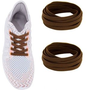 Wholesale Polyester Flat Elastic Shoelace Sport Lazy No Tie Shoelaces Unisex - Product Image 2