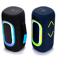 Haut-parleur d'extérieur amélioré 5.4 avec LED RGB, conception étanche, radio FM, basses puissantes, transport épaule, audio bidirectionnel, 3000-5000mAh