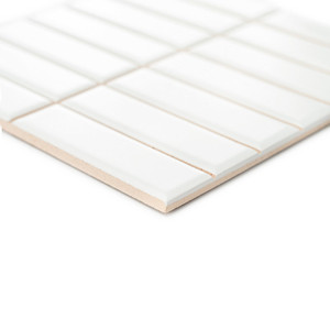 Piastrella pre-tagliata bianco puro opaco 20x20 per uso a parete e pavimento - Product Image 2