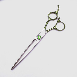 กรรไกรตัดขนสัตว์เลี้ยง Ls 440C ขนาด 7 นิ้ว ด้ามจับสีเขียว กรรไกรตัดแต่งขนสุนัขระดับมืออาชีพ สำหรับสัตว์เลี้ยง - Product Image 1