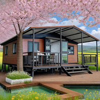 Maison conteneur extensible FLKT résistante aux tremblements de terre et étanche, garantie 2 ans, directement de l'usine, salon moderne de luxe
