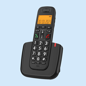 Altavoz de <span class=keywords><strong>baja</strong></span> radiación inalámbrico portátil <span class=keywords><strong>fijo</strong></span> Digital de larga distancia TAM manos libres DECT Mini teléfono - Product Image 1
