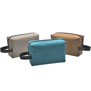 RTS Bulk Mixed Order Fashion Zipper Travel Portable Makeup Bag Polyester Oxford Waterproof for <b>Pouch</b> Business Travel <b>Men</b> - Product Image 1