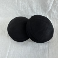 Kippah de Cuero Ecológico al por Mayor con Forro de Algodón 15-21cm para Bodas Judías, Bar Mitzvah, Personalizado OEM