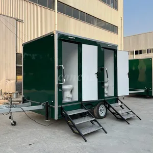 Baño Móvil de 4 Metros para Calle, Contenedor Sanitario para Parques y Zonas Verdes, Remolque de Baño Público Portátil Totalmente Equipado - Product Image 1