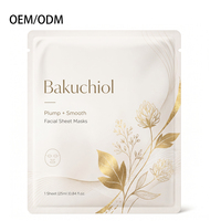 Masque facial hydratant raffermissant anti-âge au bakuchiol avec soin anti-rides pour tous types de peaux, pour usage commercial, usine OEM/ODM