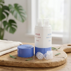 Bouteille de shampoing personnalisée avec logo, flacon cylindrique pour gel douche, flacon cosmétique rechargeable, ensembles de flacons de toilette de voyage - Product Image 1