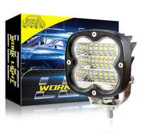 Universal 12V 24V 3 pulgadas 48W LED luz de trabajo vainas blanco amarillo doble Color camión todoterreno 4X4 ATV UTV niebla conducción sistema de iluminación