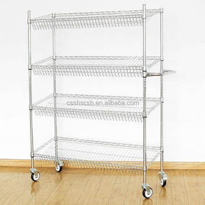 מדפי אחסון, מדפי מחסן, מדפי סחורות, מדפים מתגלגלים, מדפים מצופים, עיצובים של מדפי נעליים ממתכת - Product Image 5
