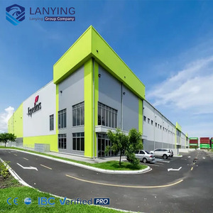 อาคารโครงสร้างเหล็ก อาคารพาณิชย์โครงสร้างเหล็ก อาคารสำนักงานสำเร็จรูปโครงเหล็ก ศูนย์กระจายสินค้าพร้อมหน้าต่างขนาดใหญ่ - Product Image 6