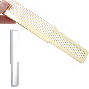 Peine de Pelo Metálico Wanmei, Peine Profesional Grande para Estilizar el Cabello, Electrochapado en Oro y Plata - Product Image 1