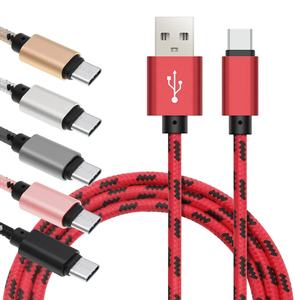 Cable USB de carga rápida tipo C de nailon, Cable de datos corto de 25cm, USB-C, para Xiaomi, <span class=keywords><strong>Redmi</strong></span>, Samsung, Galaxy S9 - Product Image 1