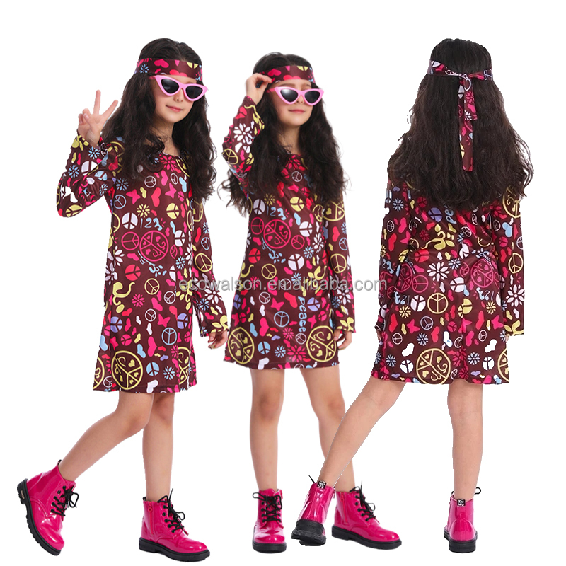 strapless open back dress 60s Swirl Gogo Dress Costume – Sowest Fancy Dress main image 1